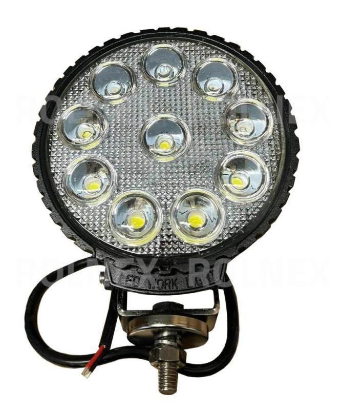 Lampa rob. okrągła led cree 50w 10 led 10x5w; 10-30v; 5000ln; śred:141