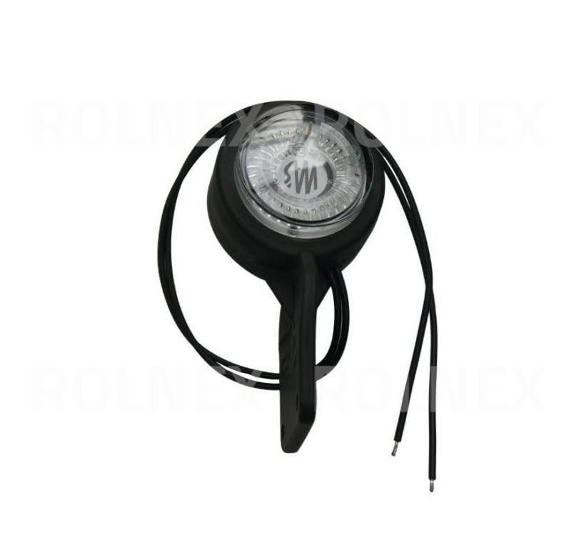 Lampa obrysowa na gumie biało-czer. led 447 w23s