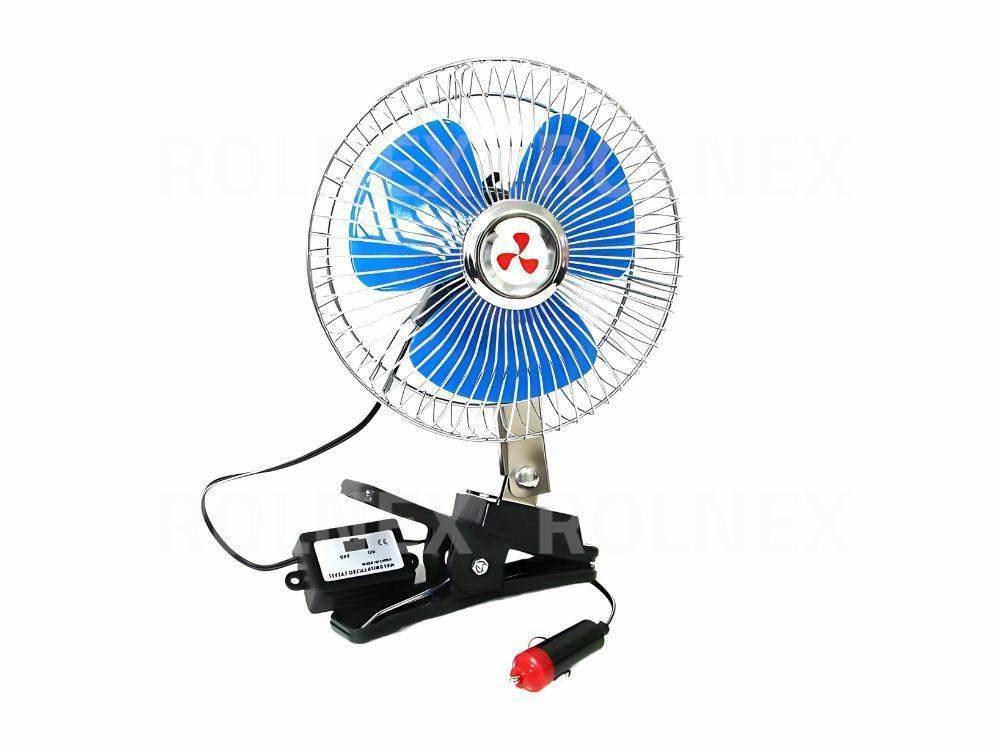 Wentylator sam.24v metalowy chrom t005
