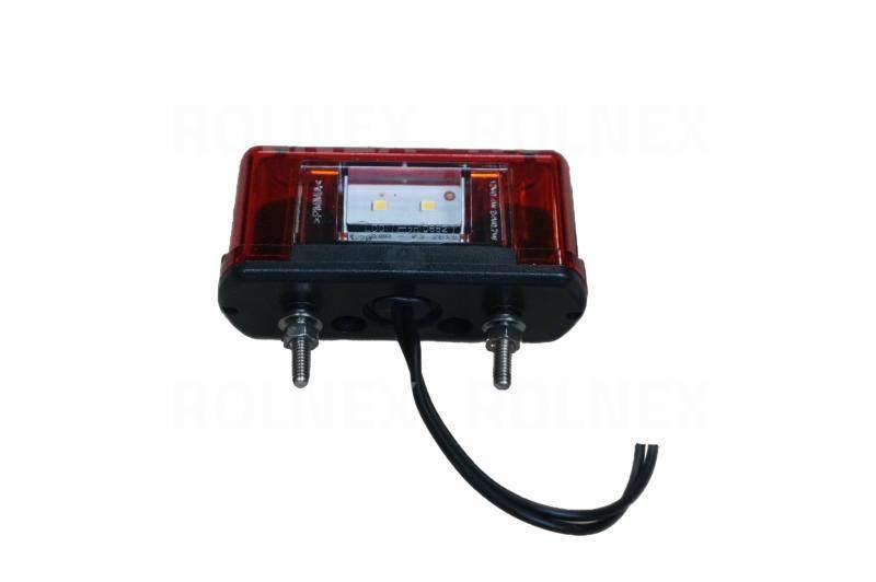 Lampa podświetlenia tablicy mała waś led 245/czerwona/12-24v w53