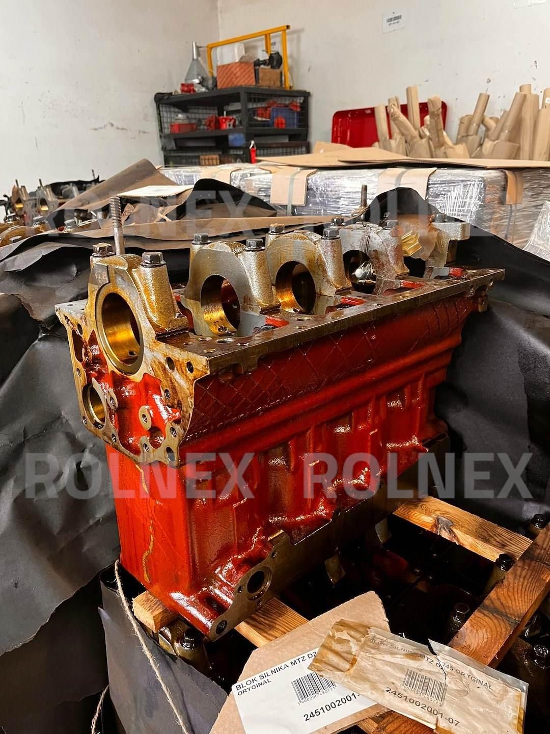 Blok silnika mtz d245 oryginał 5 tulejek 2451002001-07 - zdjęcie 4