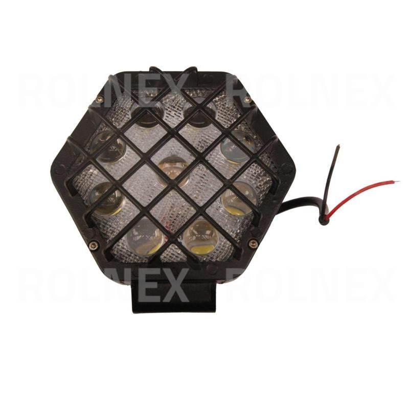 Lampa rob. kwadratowa led 27w z kratką 3x9w hq lrk27s