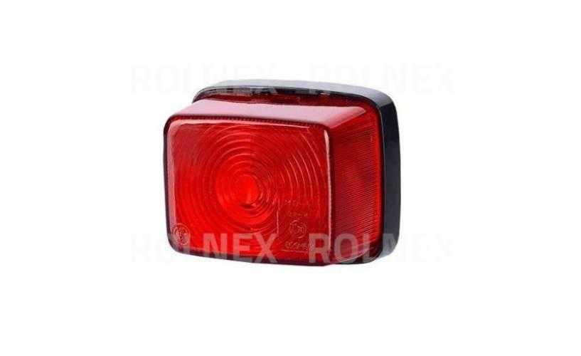 Lampa obrysowa prostokątna czerwona l1039 lo210
