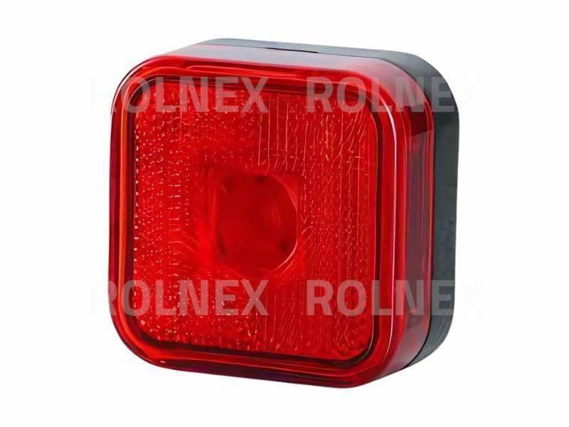 Lampa obrysowa kwadratowa z odblaskiem lo095
