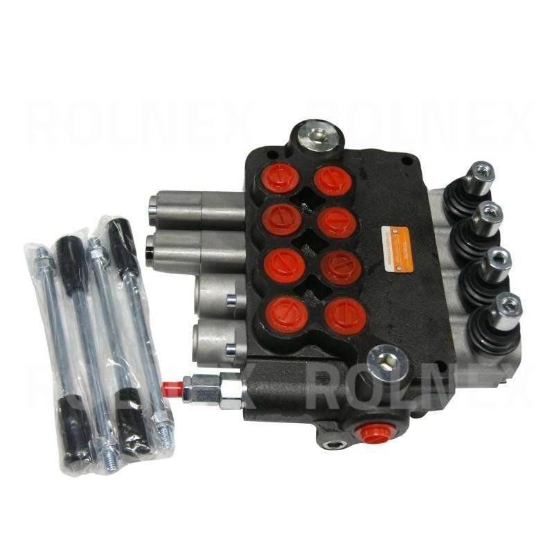 Rozdzielacz 4-sekcyjny hydrauliczny 80l 2xsprężyna+2 xpływanie