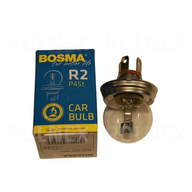 Żarówka 24v 55/50w r2 p45 bosma 0294