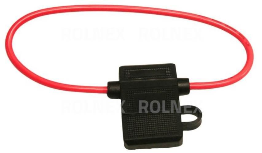 Gniazdo bezpiecznika płaskiego 20mm z przewodem 2,5mm gni0131-2