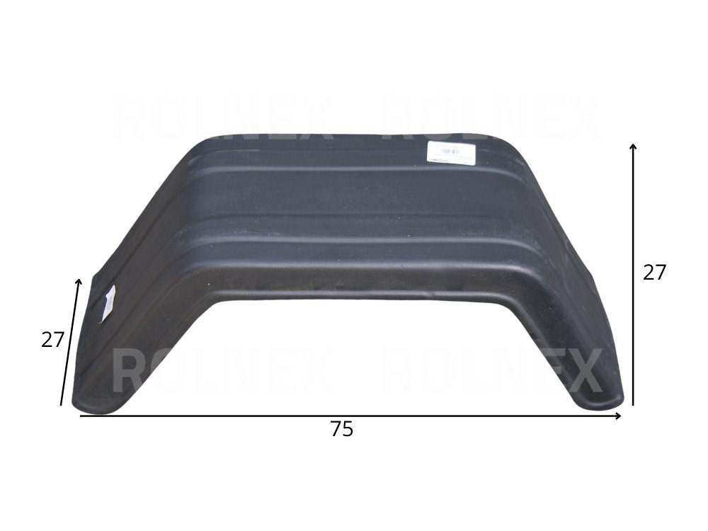 Błotnik plastikowy przyczepka 1-osiowa 14-15" 250/730/260 410057