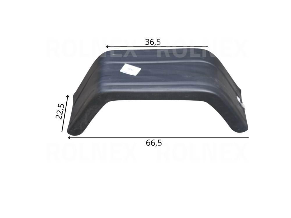 Błotnik plastikowy przyczepka 1-osiowa 10-13" 200/660/230 410058