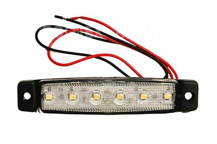 Lampa obrysowa biała led 12v l2254-1
