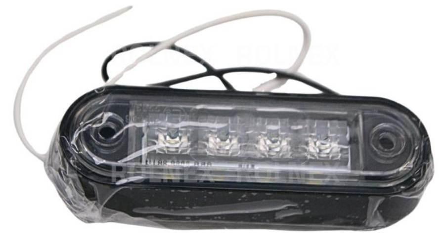 Lampa obrysowa biała 4 led 12v/24v l1309