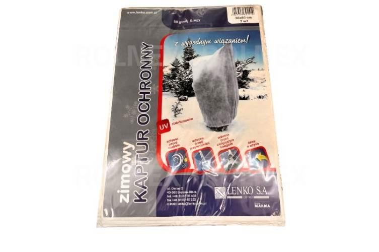 Kaptur ochronny z agrowłókniny zimowy wiązany 60x80cm kowb60x80 3szt