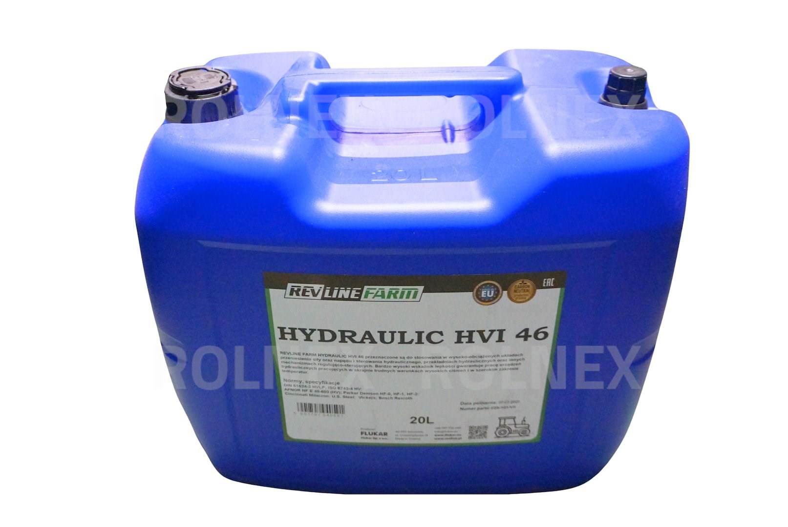 Revline farm hydraulic hvi 46 20l rfhvi4620