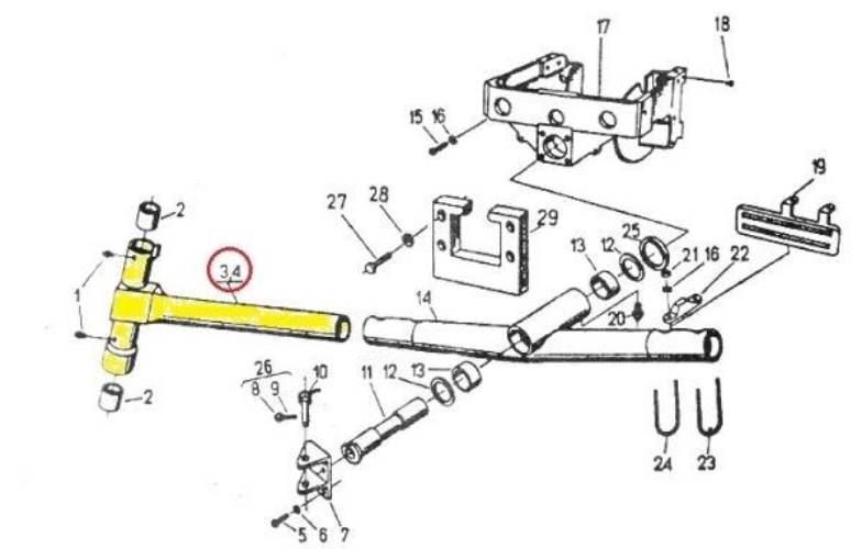 Półoś prawa okrągła C-330/360 42272170 - zdjęcie 2