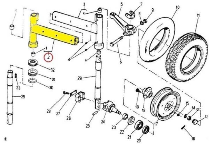 Półoś prawa płaska C-330/360 46834050 - zdjęcie 2