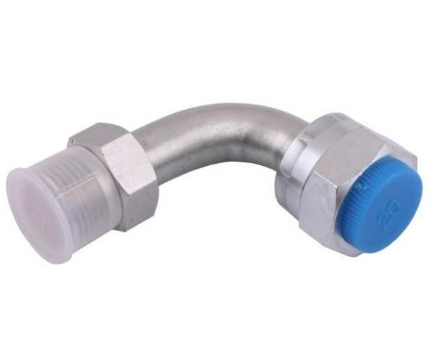 Kolanko hydrauliczne metryczne rurkowe łukowe AB 90 20/20 M20x1.5/M20x1.5 (