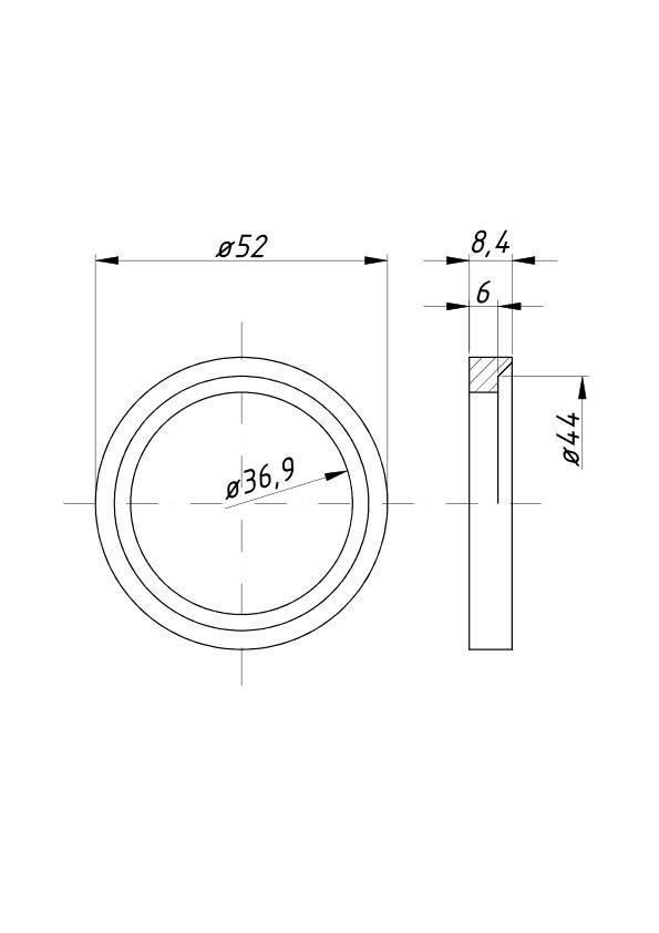 Gniazdo zaworu wydechowego C-385 89005022 - zdjęcie 2