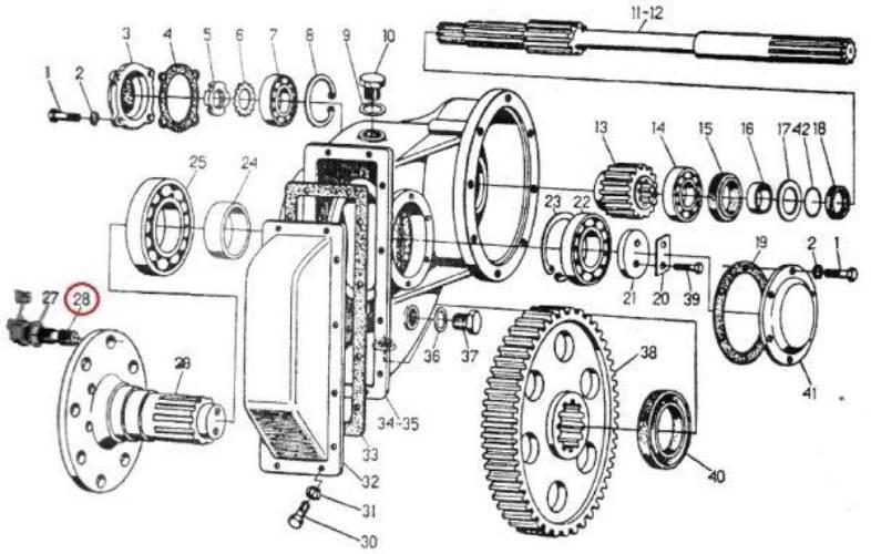 Śruba mocowania koła tylnego M20x1.5 C-330 50014110 - zdjęcie 2