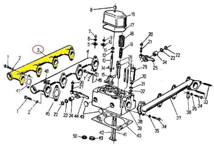 Rura wody 40010501 C-360/Zetor 46405010 - zdjęcie 2