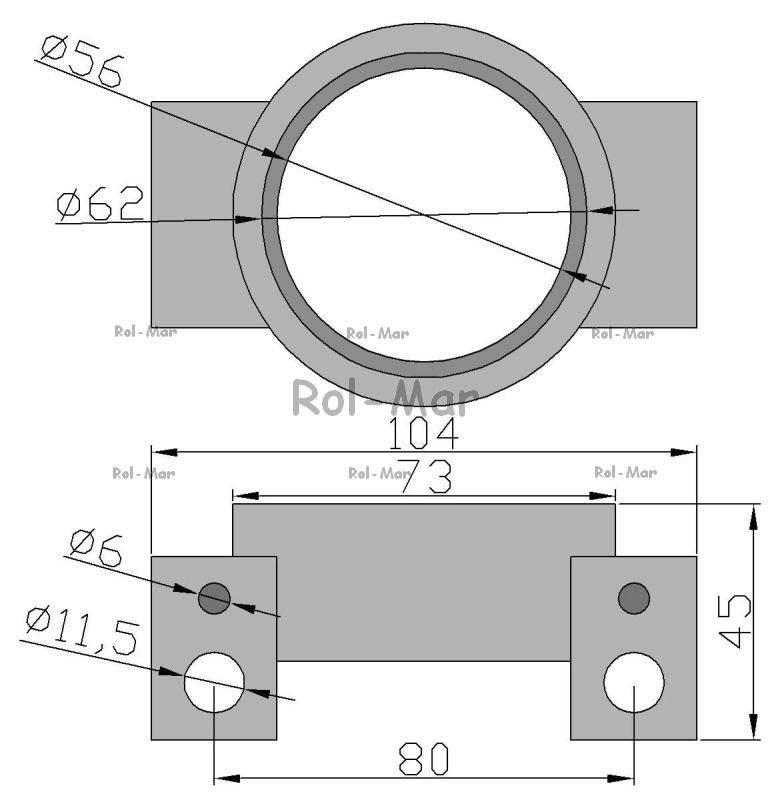 Obudowa łożyska duża Kosiarka rotacyjna 5036010180 - zdjęcie 2