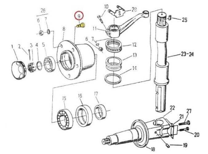 Śruba koła M14x1.5-40 C-330/360 20szt 50015540 - zdjęcie 2