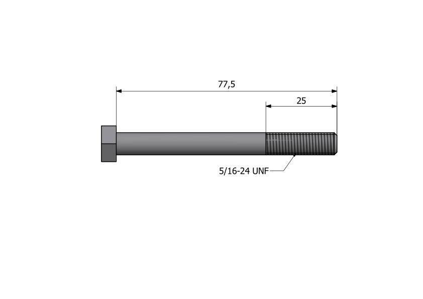 Śruba pokrywy rozrządu 0096213 5/16x3.1/8 MF3 0096213 - zdjęcie 2