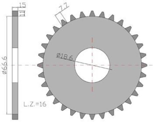 Koło bez klina Siewnik Poznaniak 3023030150 - zdjęcie 2
