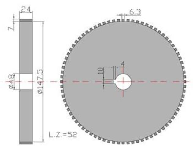 Koło duże przekładni Cyklop 721406004 - zdjęcie 2