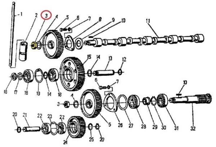 Nakrętka M18x1.5 niska wałka rozrządu C-360 54230620 - zdjęcie 2