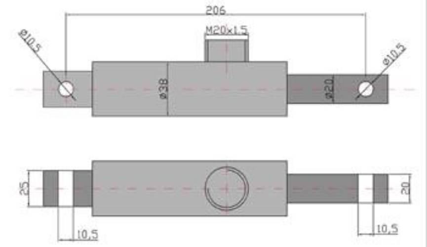 Cylinder hydrauliczny, siłownik SMN 1.20/86 nurnikowy rozsiewacz nawozów Br - zdjęcie 2