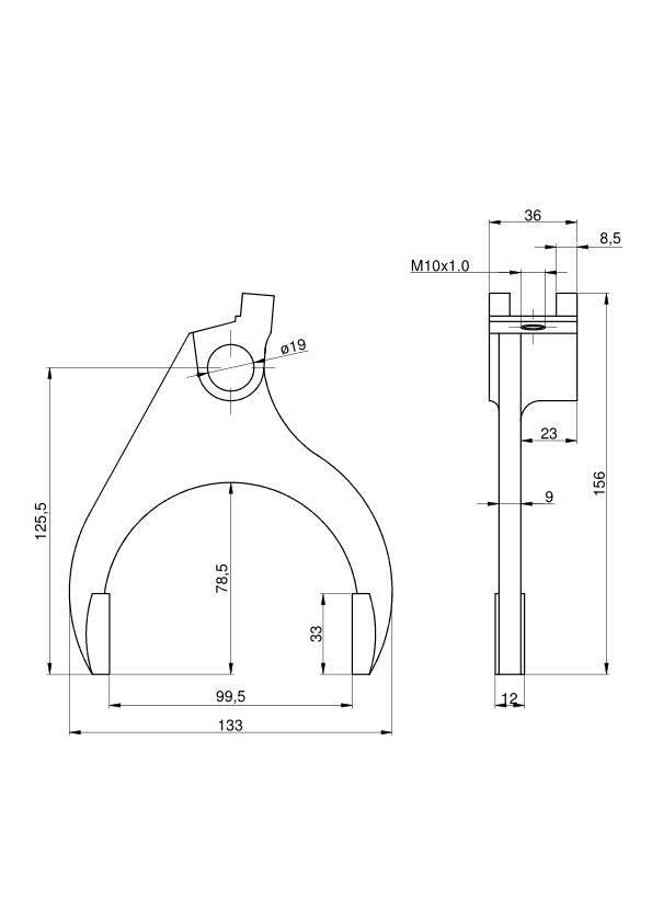 Widełki pręta II C-385 88121043 - zdjęcie 2