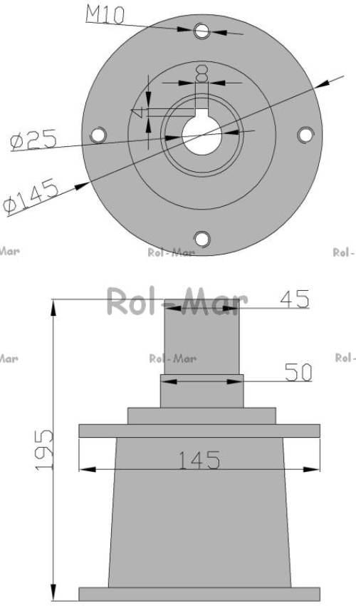 Piasta talerza roboczego Kosiarka rotacyjna sfero 5036010790S - zdjęcie 2