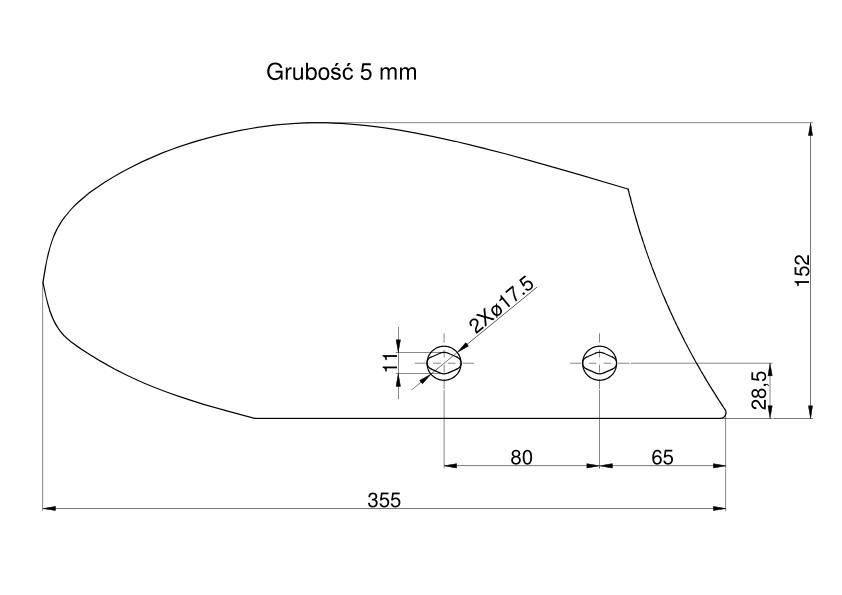 Odkładnia przedpłużka prawa Kverneland Vulcan RM-066880 - zdjęcie 3