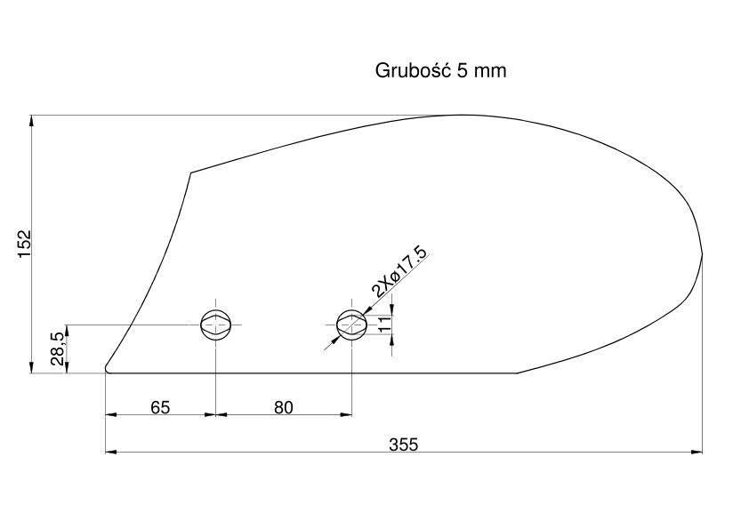 Odkładnia przedpłużka lewa Kverneland Vulcan RM-066881 - zdjęcie 2