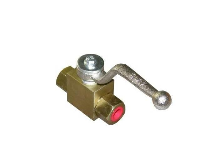 Zawór kulowy hydrauliczny dwudrożny 25 MPA 1/4" KHB-1/4 - zdjęcie 3