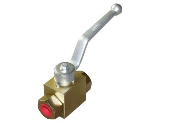 Zawór kulowy hydrauliczny dwudrożny 25 MPA 3/8" KHB-3/8 - zdjęcie 3