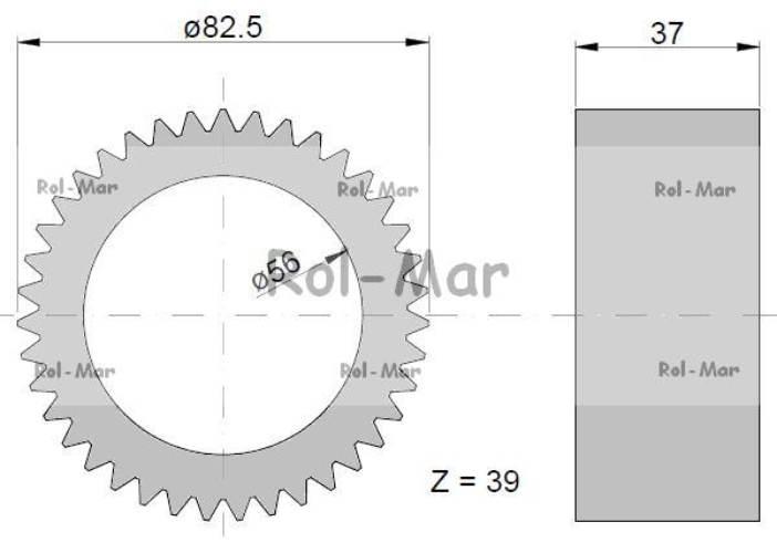 Satelita przedniego napędu 39Z 04424488 Deutz-Fahr RM-04424488 - zdjęcie 2