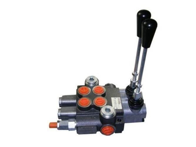 Rozdzielacz hydrauliczny dwusekcyjny z zatrzaskami (2) 40L ROZDZIELACZ2Z