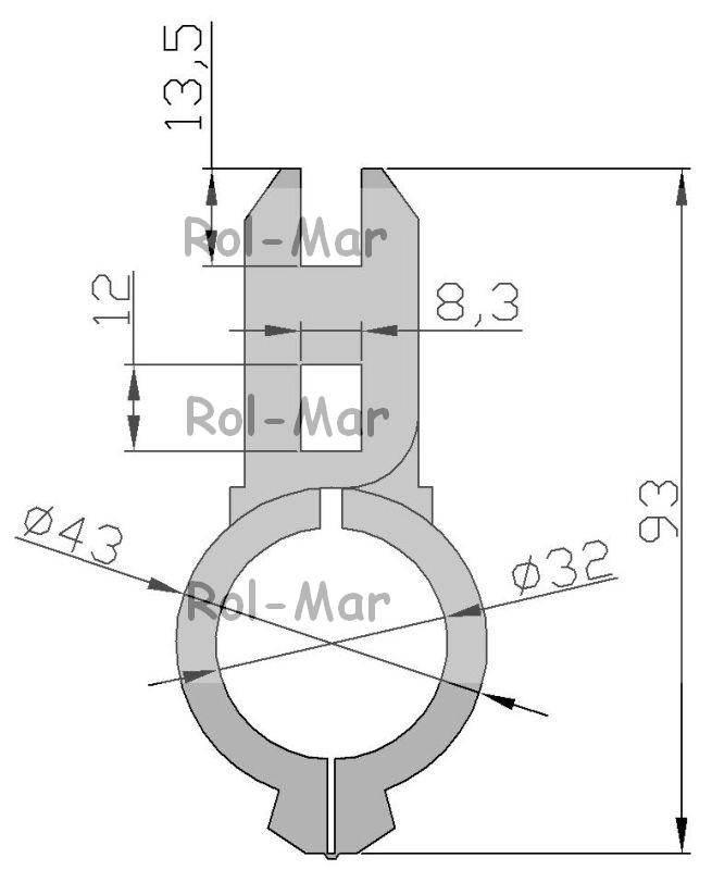 Piasta drążka motowideł Z55823 John Deere RM-Z55823 - zdjęcie 2