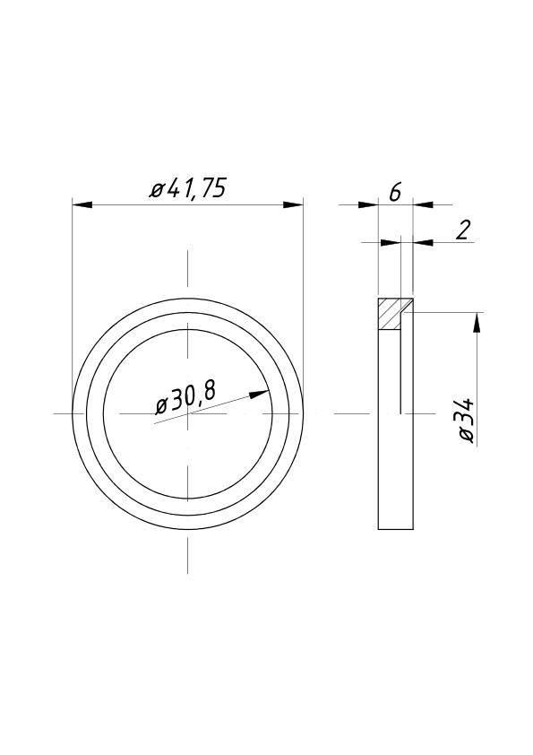 Gniazdo zaworu wydechowego nadwymiar 0,75 C-360 20szt 50405662 - zdjęcie 2