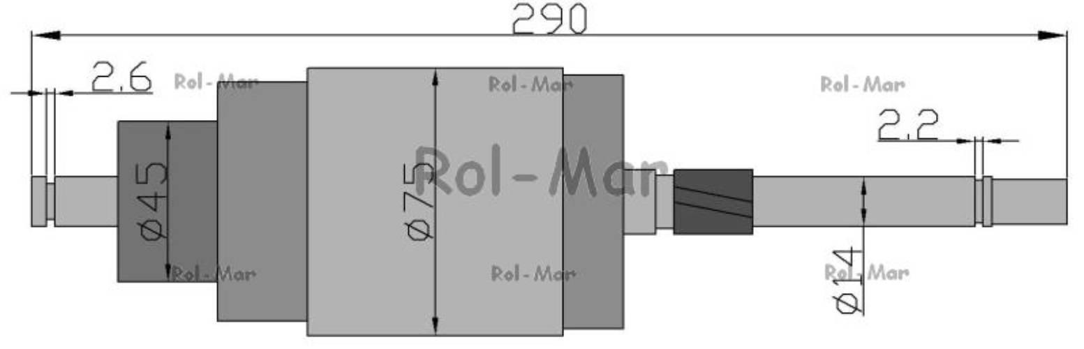 Wirnik rozrusznika Deutz 289.5mm RM-1308809J - zdjęcie 2