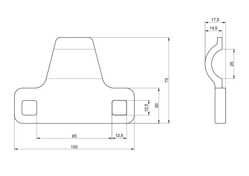 Docisk kosy 103 mm Claas RM-767940 - zdjęcie 2