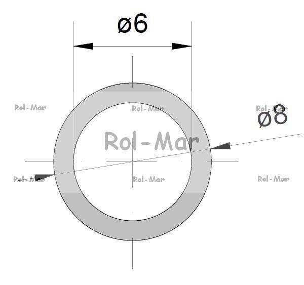Wąż (przewód) tekalan ciśnienie robocze 12MP fi zew.8mm / fi wew.6mm 6*8 Po - zdjęcie 2