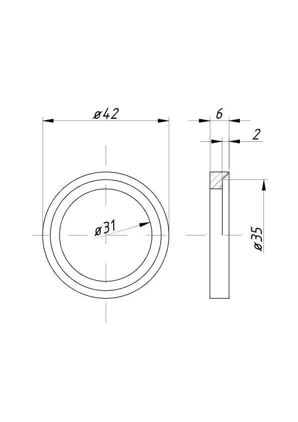 Gniazdo zaworu wydechowego nadwymiar 1,00 C-360 20szt 50405663 - zdjęcie 2