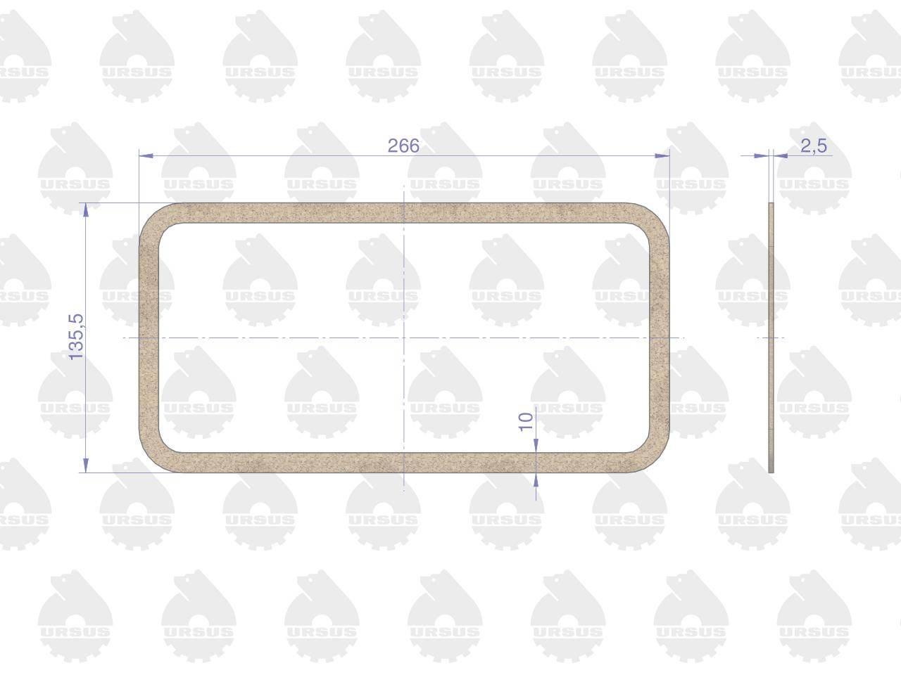 Komplet - zestaw uszczelek głowicy C-330 ORYGINAŁ URSUS KPL.C330GU - zdjęcie 4