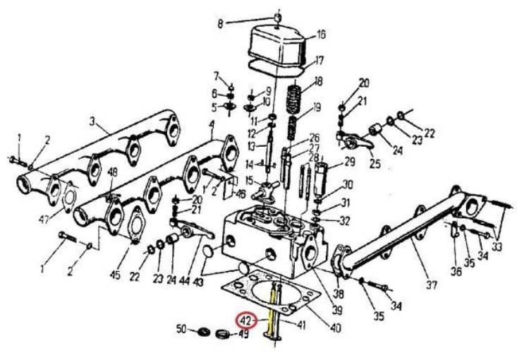 Zawór ssący C-360 ORYGINAŁ URSUS 4szt 50505051U - zdjęcie 2