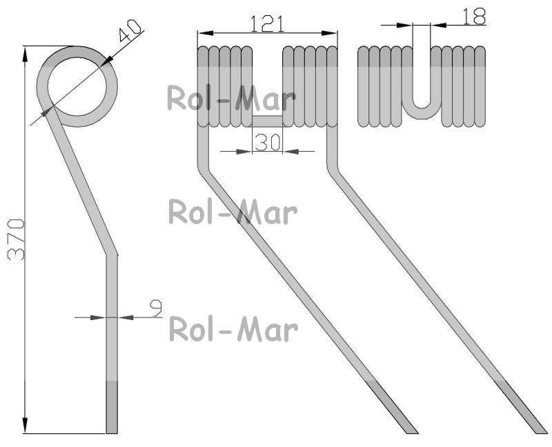 Palec karuzelowy Niemeyer 9/40/120/420 zw5 5P+5L) 10szt RM-2943006 - zdjęcie 2