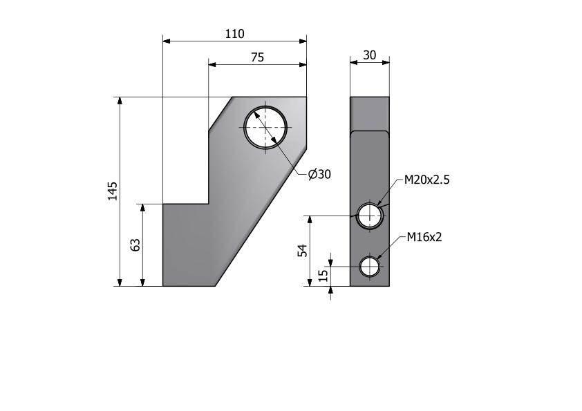 Wieszak prawy C-385 83452001