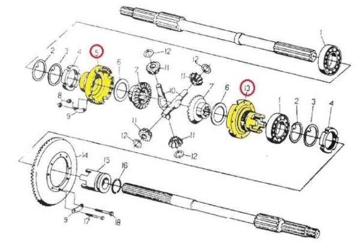 Obudowa mechanizmu różnicowego C-330 ORYGINAŁ URSUS 42250050U - zdjęcie 2