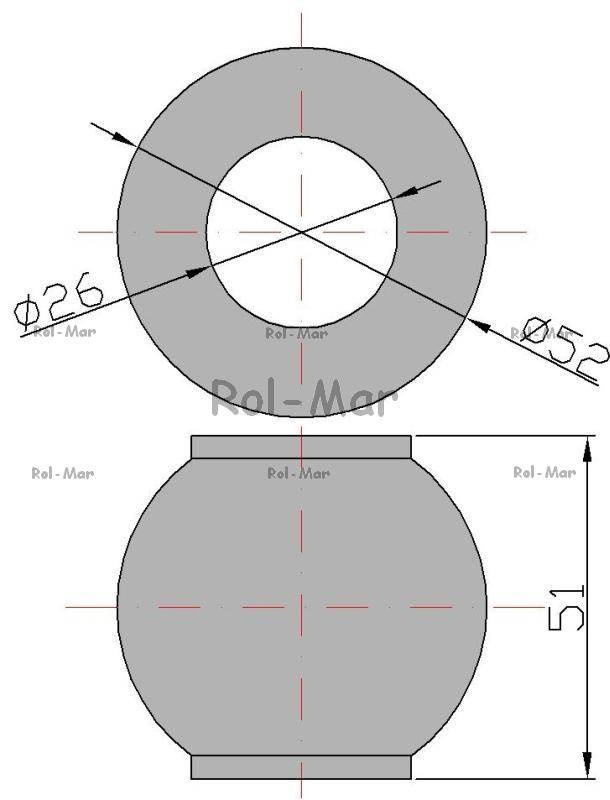 Kula przegubu 25.7 C-385 80450093/54660601 - zdjęcie 2